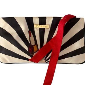 KOTUR vintage woman’s espey printed satin clutch!